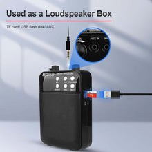 Load image into Gallery viewer, Retekess TR619 Megaphone Portable 3W FM Recording Voice Amplifier Teacher Microphone Speaker With Mp3 Player FM Radio Recorder
