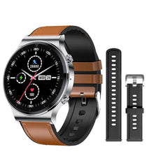 Load image into Gallery viewer, New Bluetooth Call Smart Watch Men S-600 IP68 Waterproof Full Touch Screen Sports Fitness Smartwatch Custom Face For Android IOS - brown leather bd - China