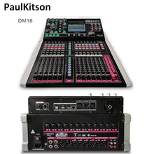 Load image into Gallery viewer, Paulkitson DM16 18Channel Professional Digital mixing Dj Mixer Audio Console Mixer Professional Stage Performance - Default Title