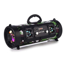 Load image into Gallery viewer, 16W Portable Column Bluetooth-compatible Speaker Move KTV 3D Sound System Sound Bar Subwoofer Music Wireless Speaker USB - Camouflage