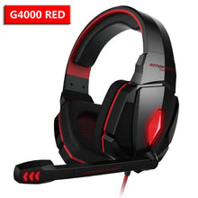 Load image into Gallery viewer, Wired Gaming Headset Headphones Surround sound Deep bass Stereo Casque Earphones with Microphone For Game XBox PS4 PC Laptop - G4000 Red - China