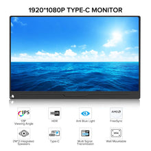 Load image into Gallery viewer, UPERFECT 15.6 Inch FHD Monitor HDR 1920X1080 IPS HDMI Type-C Screen Display Portable Gaming Dsiplay PS4 Raspberry PC Computer
