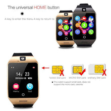 Load image into Gallery viewer, New Digital Touch Smart watch clock Q18 SmartWatch Support Sim TF Card Phone Call Push Message Camera For Android IOS Phone