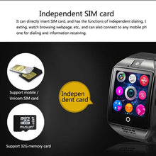 Load image into Gallery viewer, New Digital Touch Smart watch clock Q18 SmartWatch Support Sim TF Card Phone Call Push Message Camera For Android IOS Phone