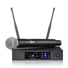 Load image into Gallery viewer, New!QLXD4 High Quality UHF Profeesional dual Wireless Microphone System stage performances a two wireless microphone