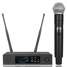 Load image into Gallery viewer, New!QLXD4 High Quality UHF Profeesional dual Wireless Microphone System stage performances a two wireless microphone