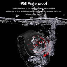 Load image into Gallery viewer, Full Touch Smart Watch Men Black Sport IP68 Waterproof Bracelet Heart Rate Monitor Sleep Monitoring Smartwatch For IOS Android