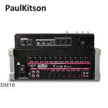Load image into Gallery viewer, Paulkitson DM16 18Channel Professional Digital mixing Dj Mixer Audio Console Mixer Professional Stage Performance