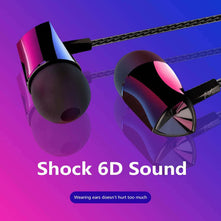 NEW Wired Earphone Mobile Phone 3.5mm Subwoofer In-ear Headphone With Microphone Tuning Stereo Headset For Huawei Xiaomi Samsung