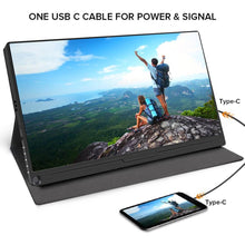 Load image into Gallery viewer, UPERFECT 15.6 Inch FHD Monitor HDR 1920X1080 IPS HDMI Type-C Screen Display Portable Gaming Dsiplay PS4 Raspberry PC Computer