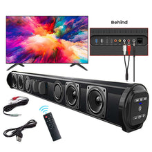 Load image into Gallery viewer, Wireless Bluetooth Sound bar Speaker System Super Power Sound Speaker Wired Wireless Surround Stereo Home Theater TV Projector