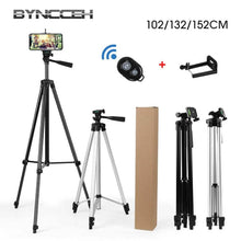 Load image into Gallery viewer, 40/52/60inch Mobile Phone Holder Extensible Tripod Stand Selfie Stick Tripod With Phone Holder For Live Streaming Video Photo