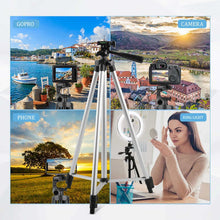 Load image into Gallery viewer, 40/52/60inch Mobile Phone Holder Extensible Tripod Stand Selfie Stick Tripod With Phone Holder For Live Streaming Video Photo
