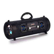 Load image into Gallery viewer, 16W Portable Column Bluetooth-compatible Speaker Move KTV 3D Sound System Sound Bar Subwoofer Music Wireless Speaker USB - Black