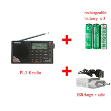 Load image into Gallery viewer, Tecsun PL-310ET Full Radio Digital Demodulator FM/AM/SW/LW Stereo Radio Portable Radio For English Russian User