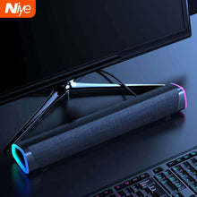 Load image into Gallery viewer, 3D Surround Soundbar Bluetooth 5.0 Speaker Wired Computer Speakers Stereo Subwoofer Sound bar for Laptop PC Theater TV Aux 3.5mm