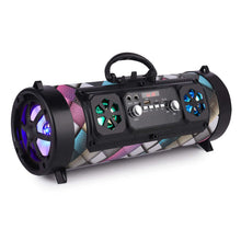 Load image into Gallery viewer, 16W Portable Column Bluetooth-compatible Speaker Move KTV 3D Sound System Sound Bar Subwoofer Music Wireless Speaker USB - Colorful