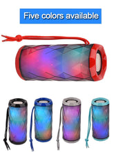 Load image into Gallery viewer, Portable bluetooth speaker tg167 bass color cool polygonal design waterproof wireless speaker, high-definition noise reduction,