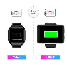 Load image into Gallery viewer, LEMFO LEMT 4G 2.86 Inch Screen Smart Watch Android 7.1 3GB 32GB 5MP Camera 480*640 Resolution 2700mah Battery Smartwatch Men