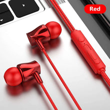 Load image into Gallery viewer, NEW Wired Earphone Mobile Phone 3.5mm Subwoofer In-ear Headphone With Microphone Tuning Stereo Headset For Huawei Xiaomi Samsung