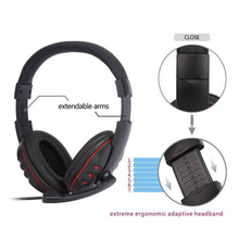 Load image into Gallery viewer, Comfortable USB Wired Stereo Micphone Headphone