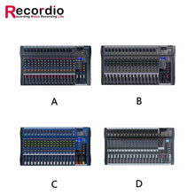 Load image into Gallery viewer, Mixing console with digital microphone 16 channels with USB BT 48 V Phantom Power Professional Karaoke DJ Audio Mixer