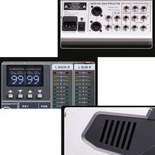 Load image into Gallery viewer, 18-channel Professional Audio Mixer Console +48V Phantom Power 99 DSP Effects Bluetooth USB Computer Play For Stage performance