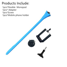 Load image into Gallery viewer, Flexible Selfie Stick Monopod Tripod Monkey Holder for GoPro for IPhone Camera Phone Car Bicycle Universal - China - Blue