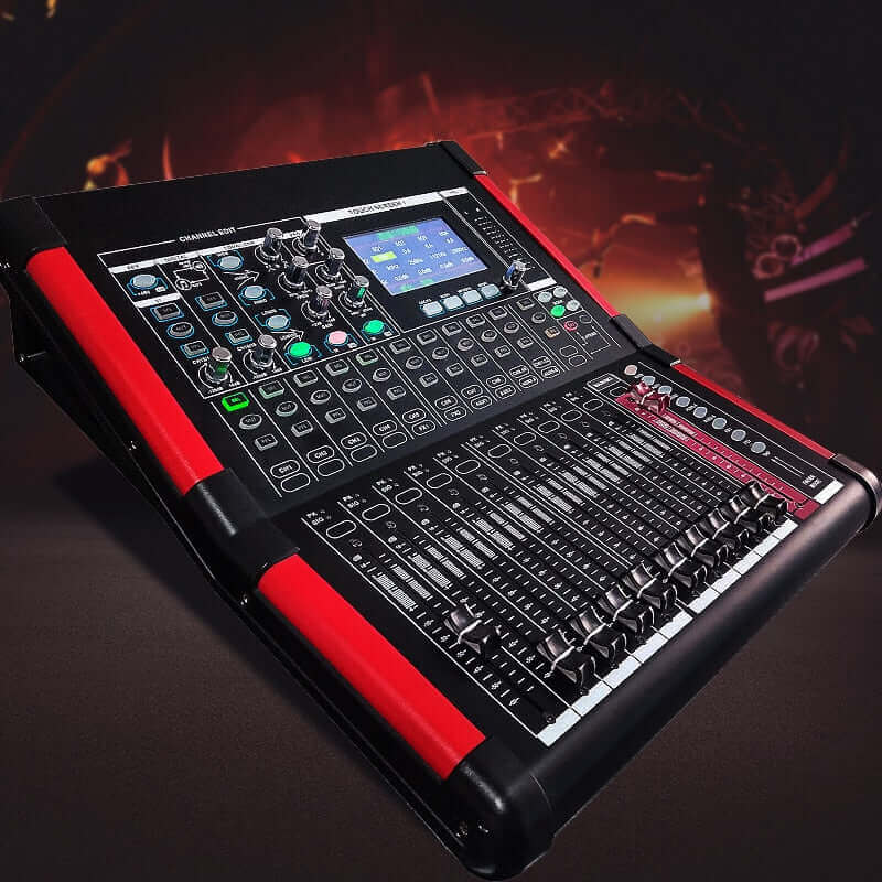 Paulkitson D16 Professional Digital Mixing 16 Channel Dj Equipment Mixer Dj  Pro Audio Stage Digital Mixer Audio Recor Equipment