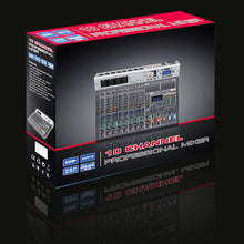 Load image into Gallery viewer, 18-channel Professional Audio Mixer Console +48V Phantom Power 99 DSP Effects Bluetooth USB Computer Play For Stage performance