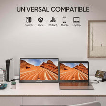 Load image into Gallery viewer, Arzopa 15.6 Ultra Slim Portable Monitor FHD 1080P External Display with Dual Speakers Second Screen for Laptop PC Phone Switch