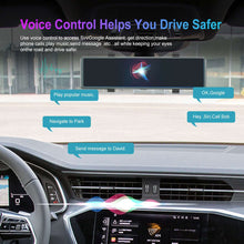 Load image into Gallery viewer, Podofo Wireless CarPlay Android Auto Dual Screen Car DVR Dash Cam 11.26”Rear View Mirror Stream Media Video Recorder Monitor DVR