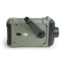 Load image into Gallery viewer, Portable Radio Hand Crank AM FM NOAA Emergency 3-in-1 Reading Lamp Flashlight Solar Charging 2000mAh Power Bank for Cell Phone