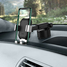 Baseus Gravity Car Phone Holder Suction Cup Adjustable Universal Holder Stand in Car GPS Mount For iPhone 12 Pro Max Xiaomi POCO - China - Silver