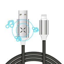 Load image into Gallery viewer, ANMONE Luminous Voice Control USB Phone Charger Cable - Gray for IP Cable - 1m