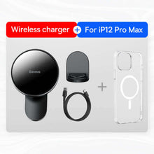 Load image into Gallery viewer, Baseus Magnetic Car Phone Holder Wireless Charger for iPhone 12