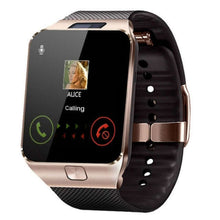 Load image into Gallery viewer, DZ09 Digital Electron Smart Watch for Men/Women with Camera Bluetooth Compatible Wrist Support SIM Card Smartwatch Android Ios - black rose gold