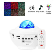 Load image into Gallery viewer, LED Star Ocean Wave Projector Night Light Lamp with Music Bluetooth Speaker