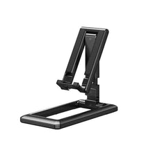 Load image into Gallery viewer, Foldable Tablet Mobile Phone Desktop Phone Stand for iPad iPhone Samsung - black