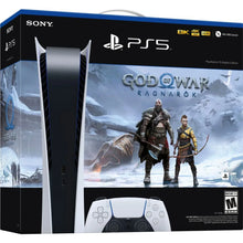 Load image into Gallery viewer, Sony PS5 PlayStation 5 Digital Edition Bundle - God of War Ragnark, Optical Drive Version Games Ultra High Speed PS 5
