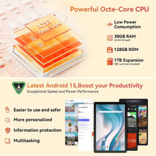 Load image into Gallery viewer, BUFO G13 10.1 Inch Android 15 Tablet 30(6+24)GB+128GB 6200mAh Octa‑Core IPS HD Display Widevine L1 US Local Warehouse Stock
