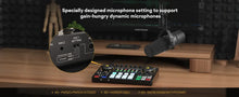 Load image into Gallery viewer, Maono AME2 Audio Interface Sound Card DJ Mixer All in One Portable Podcast Studio for Recording,Live Streaming,Youtube,Guitar,PC
