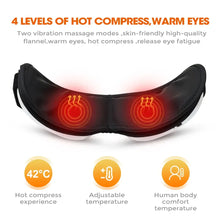 Load image into Gallery viewer, Eye Massager with Heat Smart Eye Care Device with Music for Migraines Relax Reduce Eye Strain Dark Circles Eye Bag Improve Sleep
