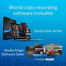 Load image into Gallery viewer, AudioBox 96 25th Anniversary Studio Ultimate Bundle Complete Recording Kit with Studio One Artist DAW Software
