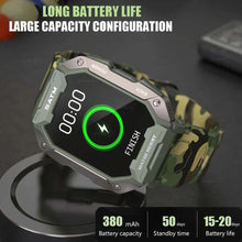 Load image into Gallery viewer, C20 Military Smart Watch Men Carbon Black Ultra Army Outdoor  2023
