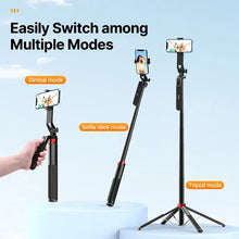 Load image into Gallery viewer, Ulanzi MA09 1.8m Selfie Stick Tripod for iPhone 11 12 13 14 15 Pro Max Phone with Remote Control with Panoramic Ball head Holder
