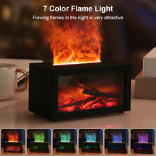 Load image into Gallery viewer, Fireplace Humidifier Aroma Flame Humidifier Fragrance Diffuser Aromatherapy Essential Oil Diffuser Fire Humidifier for Home Room
