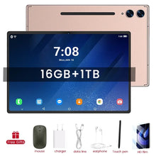 Load image into Gallery viewer, 2025 New Android 15 Pad 7S Pro Tablet PC 10.1 inch 16GB+1T Global Version 5G Tablette WiFi Dual SIM 10000mAh Google Tablet BT5.0
