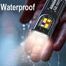 Load image into Gallery viewer, Powerful Mini COB LED Keychain Flashlight USB C Rechargeable Hanging Work Light Waterproof Keyring Camping Walking Pocket Lamp

