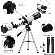 Load image into Gallery viewer, Professional Astronomical Telescope F30070 Monocular 150 Times Zoom HD Night Vision  View Moon Star  AZM70300 Stargazing
